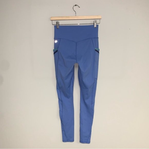 Fabletics Leggings Size Small Light Blue Trinity High-Waisted Pockets  Motion365 - Picture 7 of 13